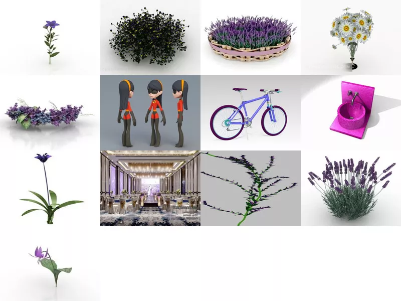 Top 13 Violet 3D Models Newest 2022