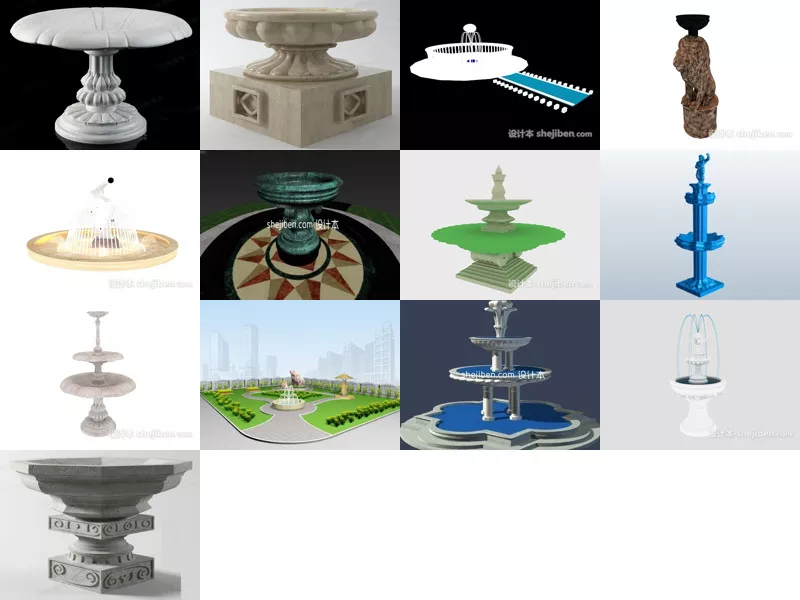 Top 13 Water Fountain 3D Models Newest 2022