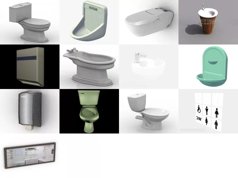 Top 13 Wc 3D Models Newest 2022