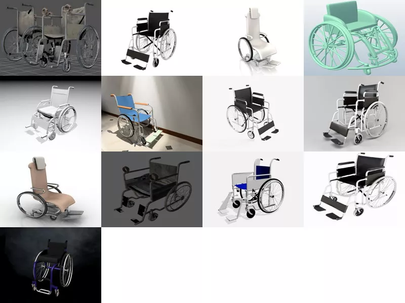 Top 13 Wheelchair 3D Models Resources Newest 2022