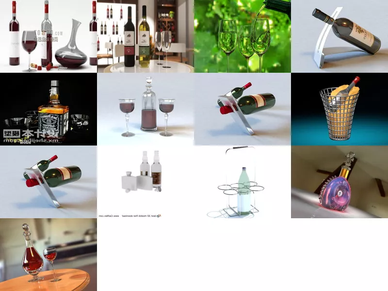 Top 13 Wine Bottle 3D Models Latest 2022