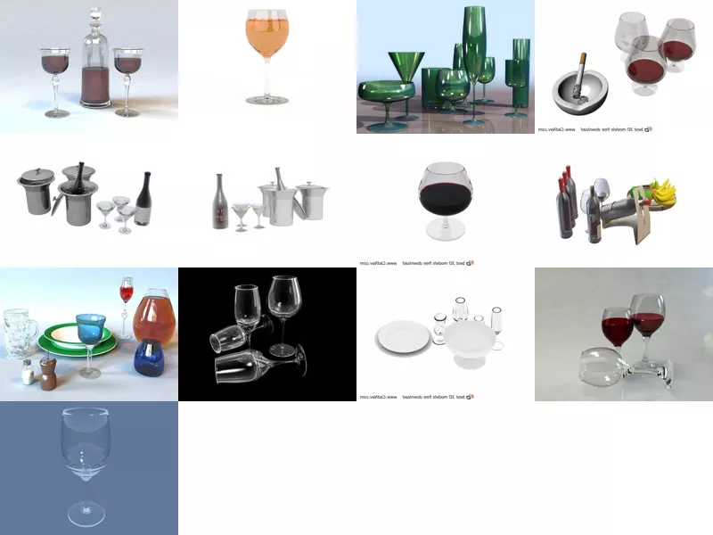 Top 13 Wine Glasses 3D Models Most Recent 2022
