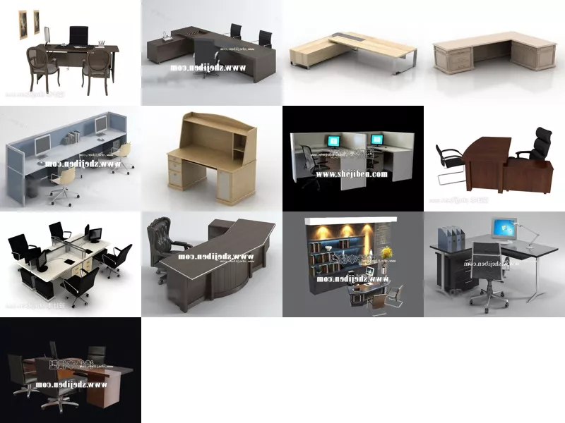Top 13 Working Table 3D Models for Design Newest 2022