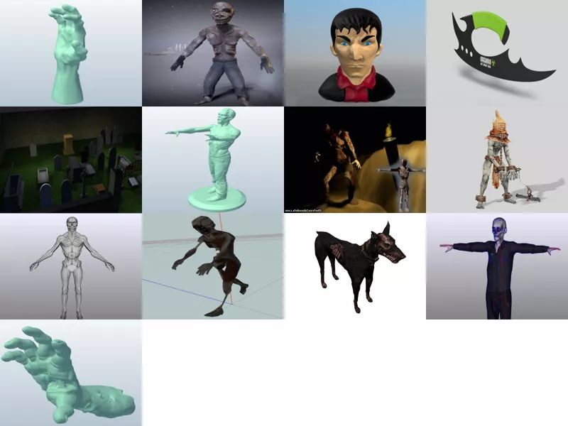 Top 13 Zombie 3D Models for Free Newest 2022