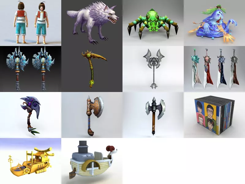 Top 14 Anime Characters 3D Models Latest 2022