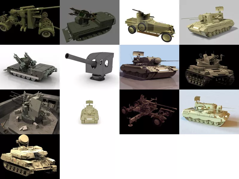 Top 14 Anti Aircraft 3D Models Most Recent 2022