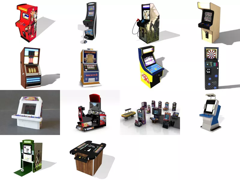 Top 14 Arcade Machine 3D Models for Free Latest 2022