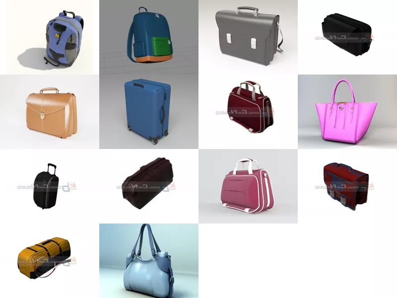 Top 14 Bags 3D Models Resources Latest 2022