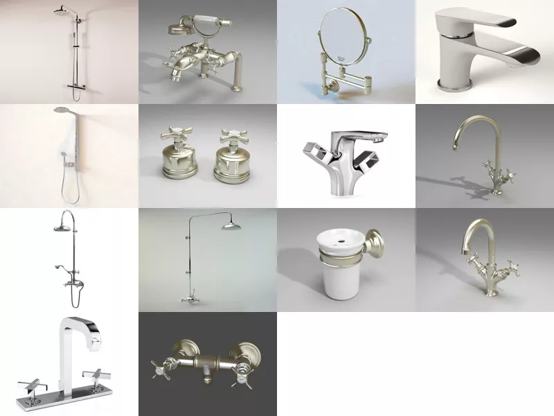 Top 14 Bathroom Fitting 3D Models for Design Newest 2022