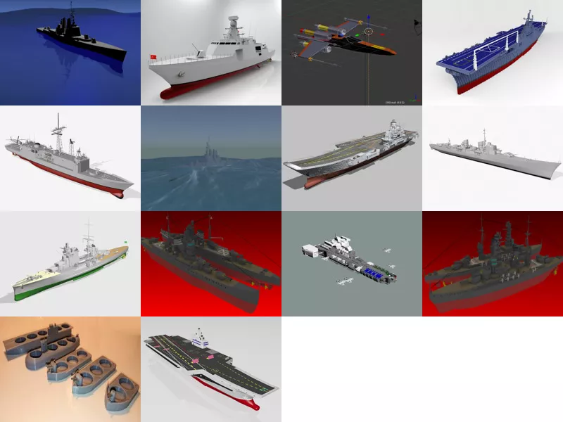 Top 14 Battleship 3D Models for Rendering Newest 2022
