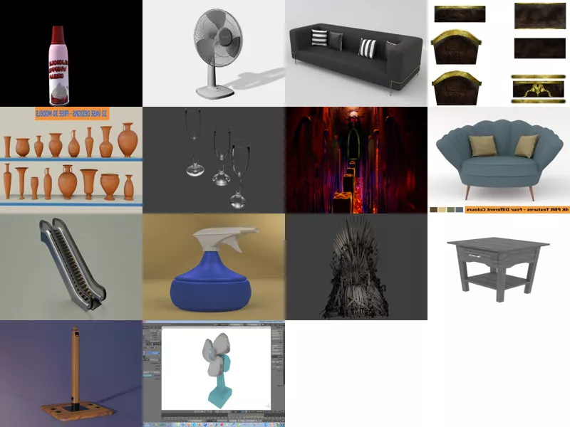 Top 14 Blender Furniture 3D Models for Free Latest 2022