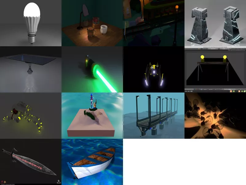 Top 14 Blender Light 3D Models Newest 2022