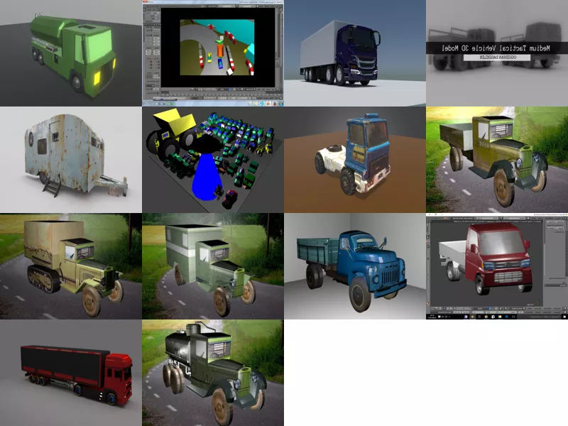 Top 14 Blender Truck 3D Models for Rendering Latest 2022