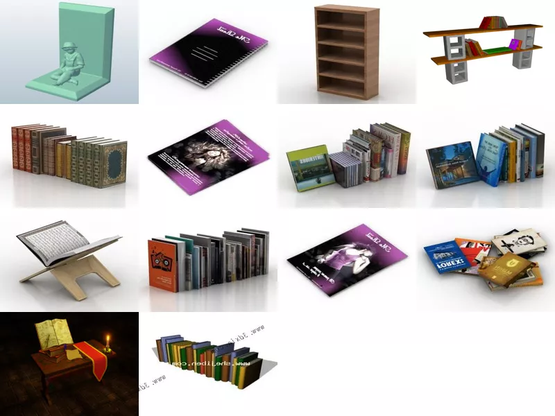 Top 14 Free 3D Book Models Latest 2022