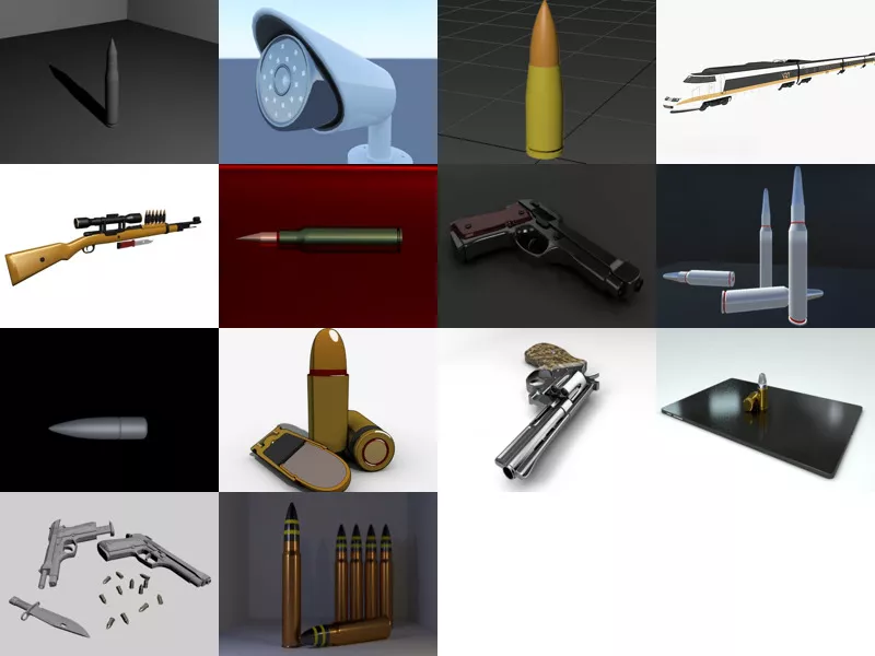 Top 14 Bullet 3D Models Most Recent 2022