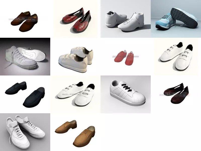 Top 14 Casual Shoes 3D Models Stuff Latest 2022