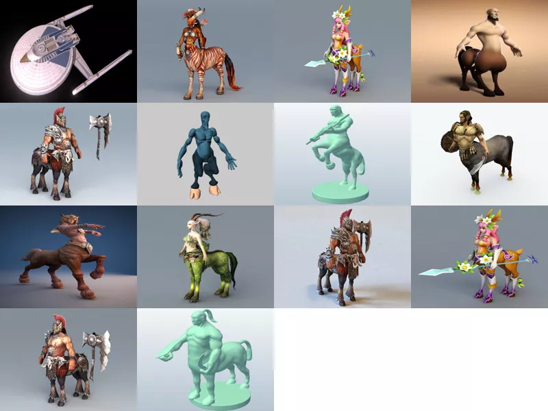 Top 14 Centaur 3D Models for Free Most Recent 2022