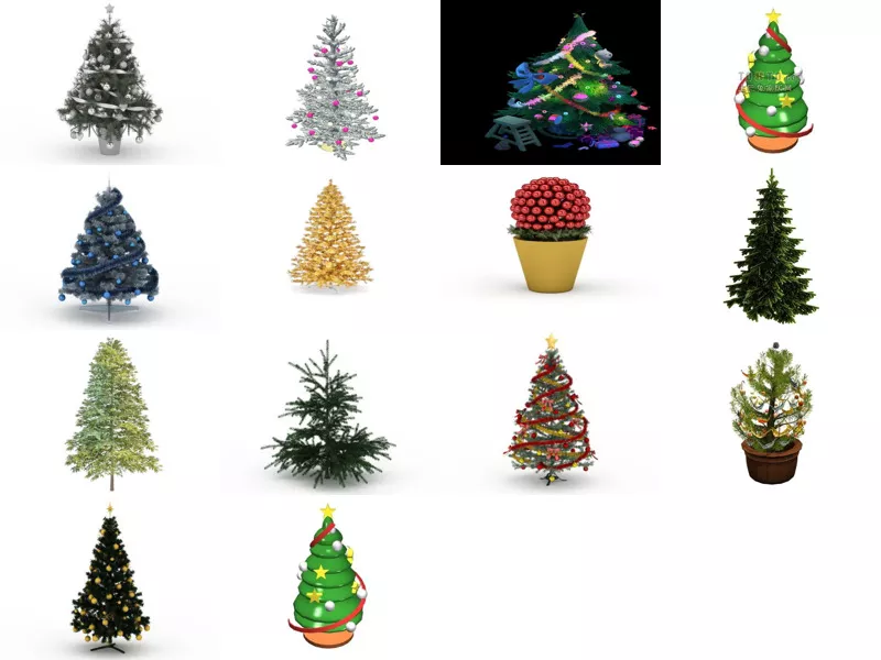Top 14 Christmas Tree 3D Models Newest 2022
