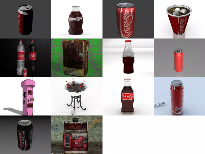 Top 14 Cocacola 3D Models for Free Newest 2022