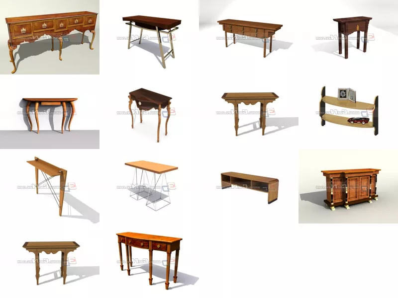 Top 14 Console Tables 3D Models Latest 2022