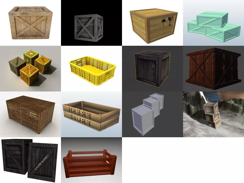 Top 14 Crate 3D Models for Design Newest 2022