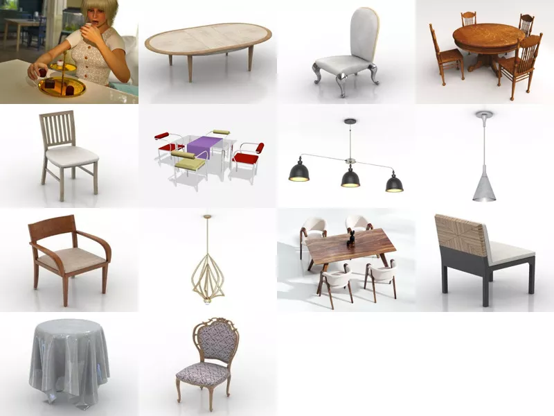 Top 14 Free 3D Dining Models Resources Most Recent 2022