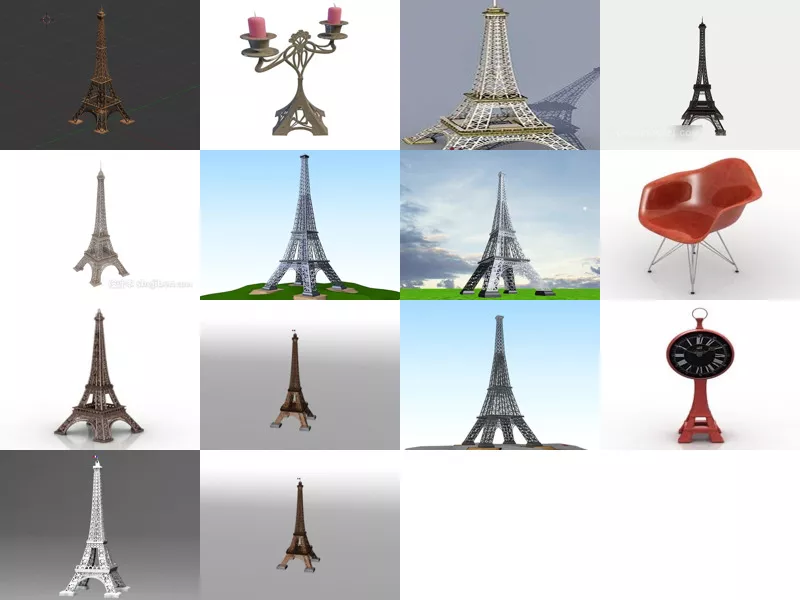 Top 14 Eiffel 3D Models Newest 2022