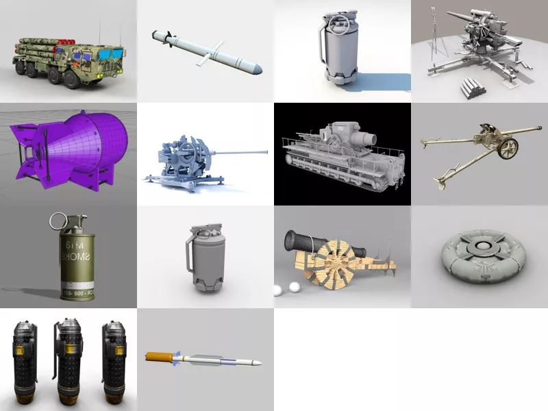 Top 14 Explosive 3D Models for Rendering Newest 2022