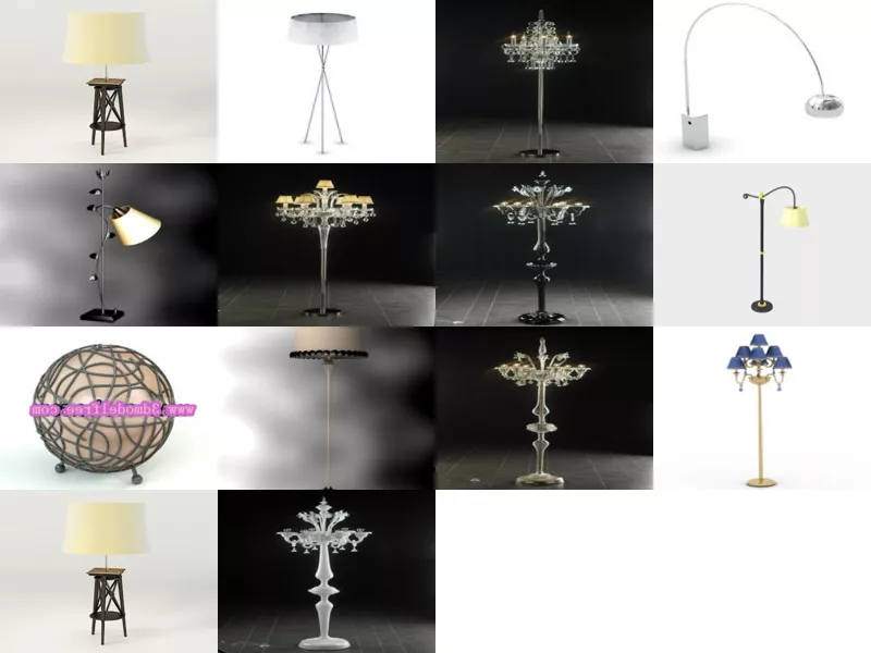 Top 14 Floor Lamps 3D Models for Rendering Most Recent 2022