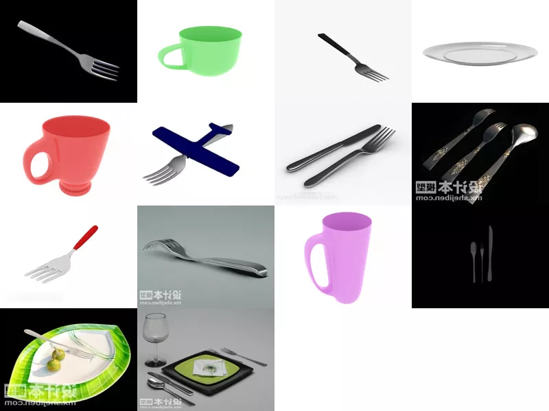 Top 14 Fork 3D Models Newest 2022