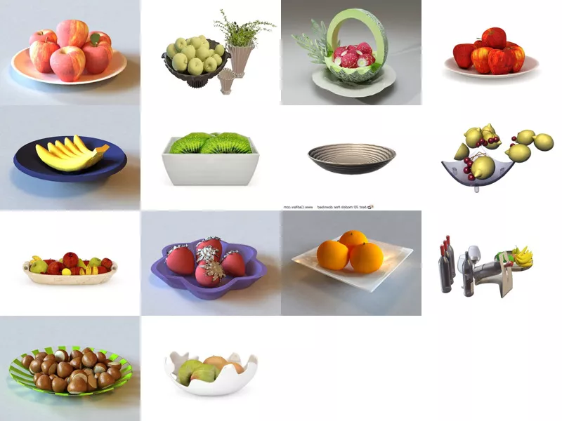 Top 14 Fruit Plate 3D Models Latest 2022