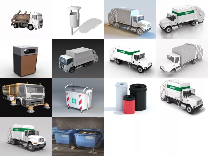 Top 14 Garbage 3D Models for Design Most Recent 2022