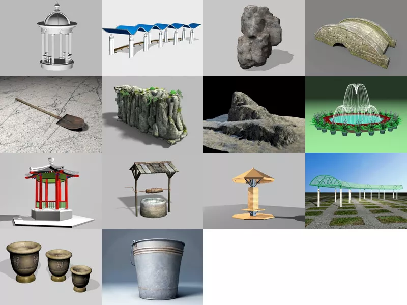 Top 14 Garden Component 3D Models Latest 2022