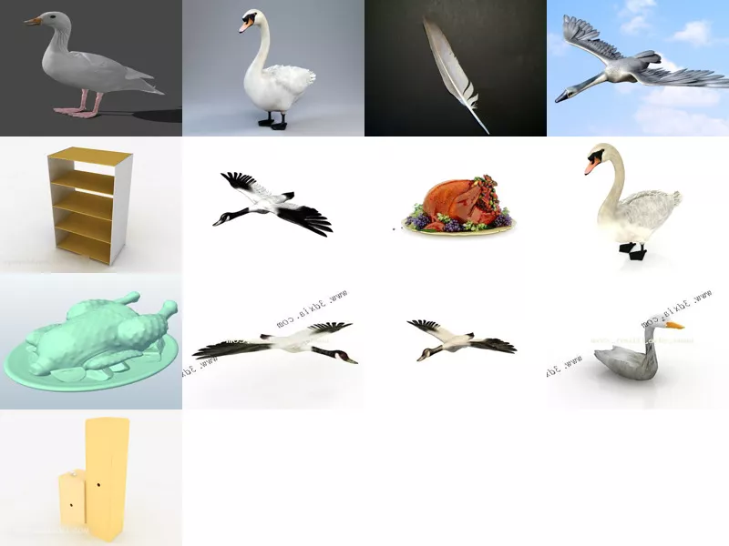 Top 14 Goose 3D Models Latest 2022