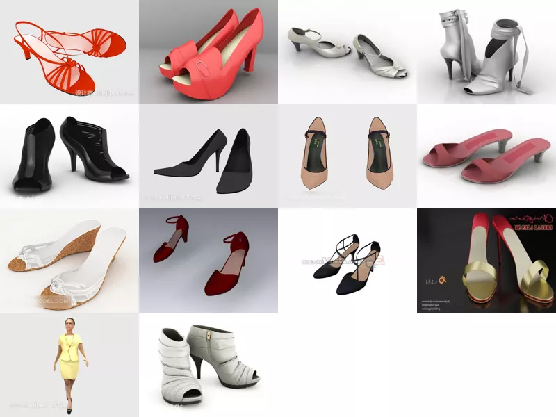 Top 14 Heels 3D Models for Design Most Recent 2022
