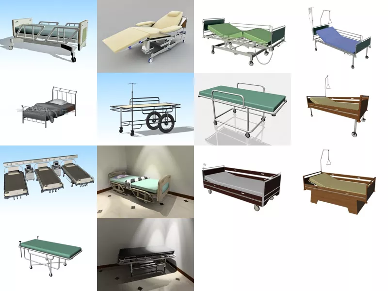 Top 14 Hospital Beds 3D Models Newest 2022
