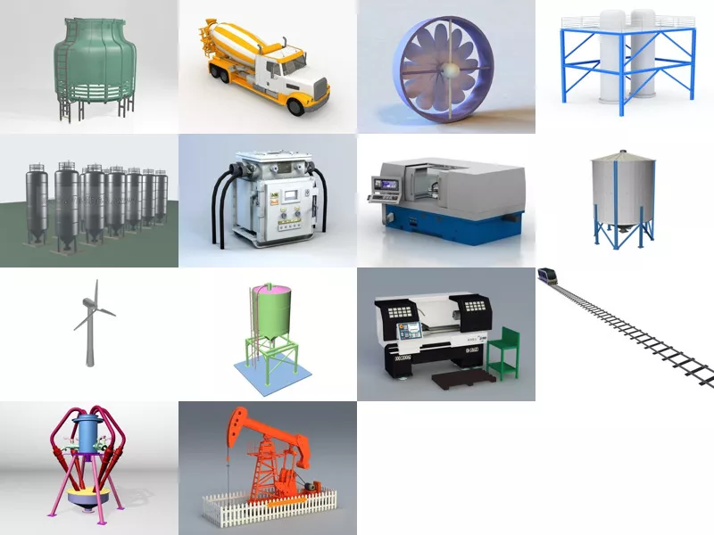 Top 14 Industrial Equipment 3D Models Most Recent 2022