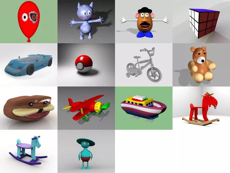 Top 14 Kid Toy 3D Models Most Recent 2022