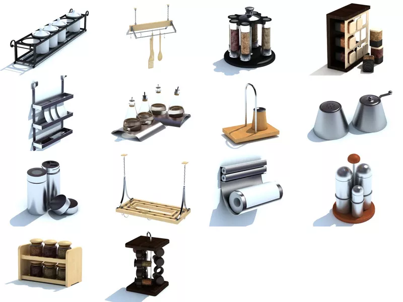 Top 14 Kitchen Stuff 3D Models for Rendering Newest 2022