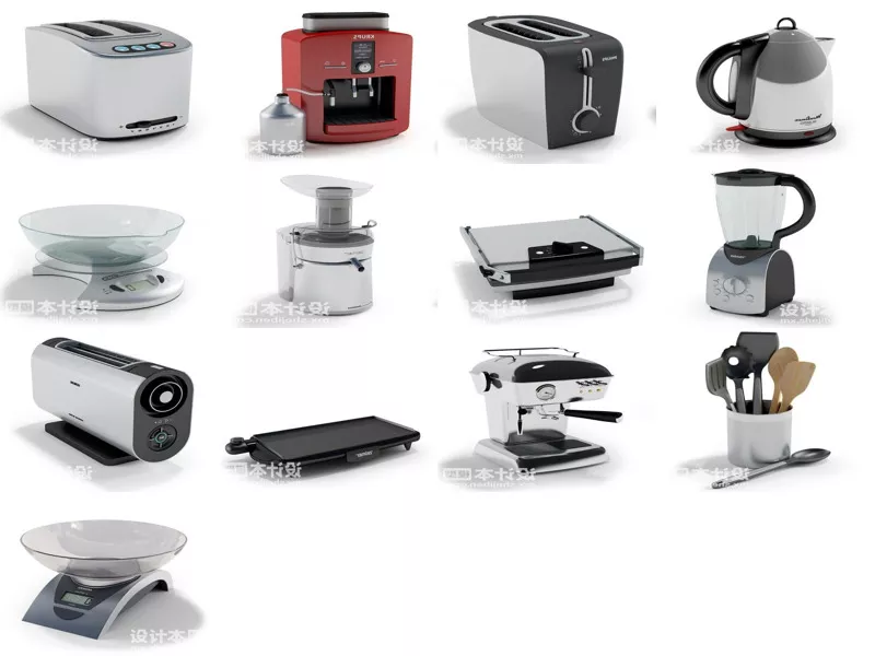 Top 14 Kitchen Supplies 3D Models Latest 2022