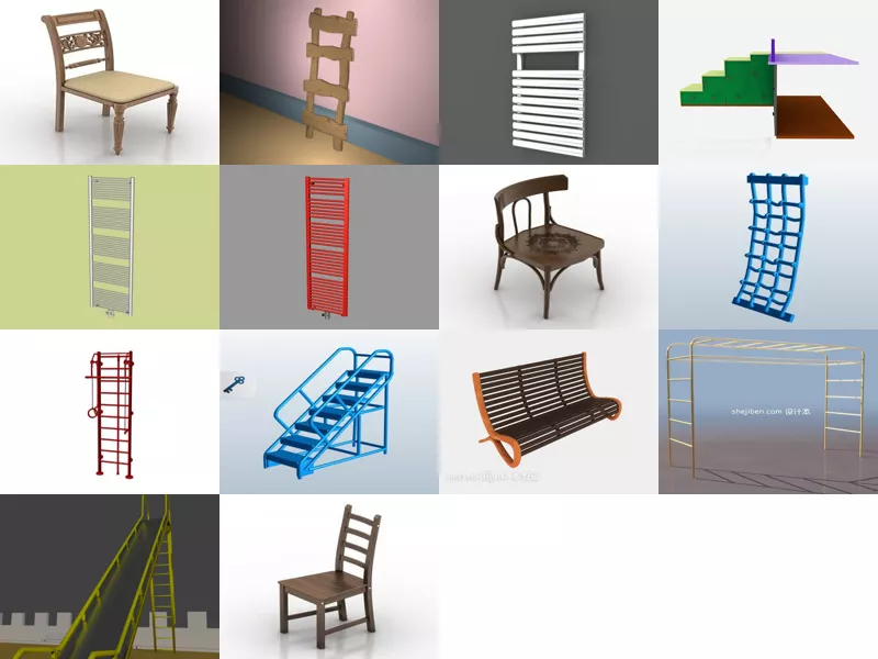 Top 14 Ladder 3D Models for Rendering Newest 2022