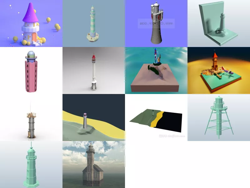 Top 14 Lighthouse 3D Models for Design Newest 2022