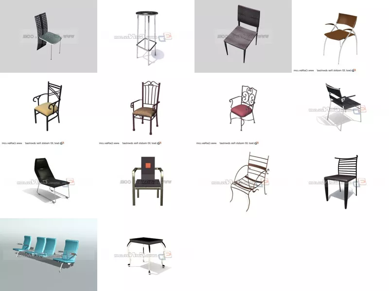 Top 14 Metal Chairs 3D Models Stuff Newest 2022