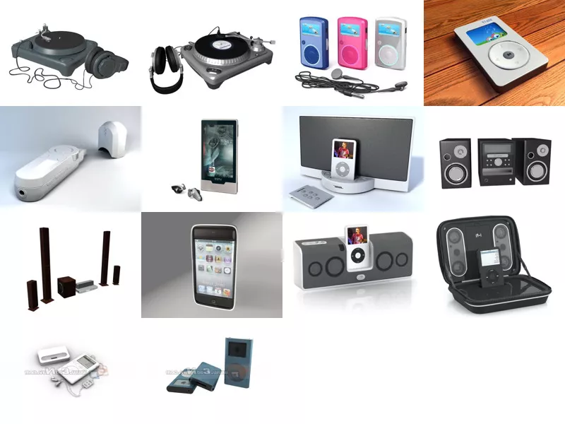 Top 14 Music Player 3D Models Latest 2022