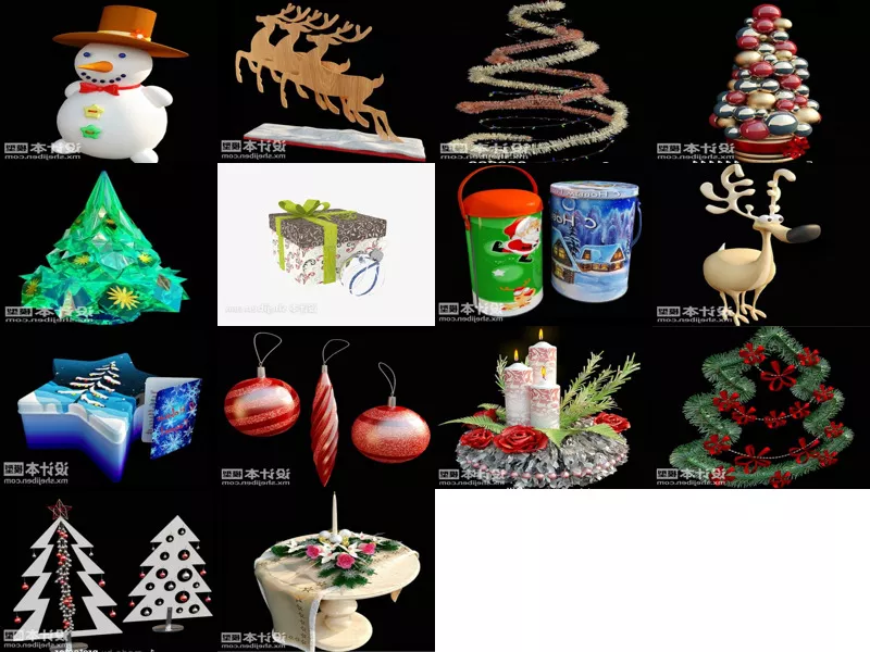 Top 14 New Year 3D Models Stuff Newest 2022