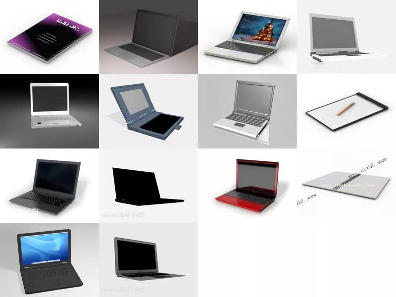 Top 14 Notebook 3D Models for Rendering Newest 2022