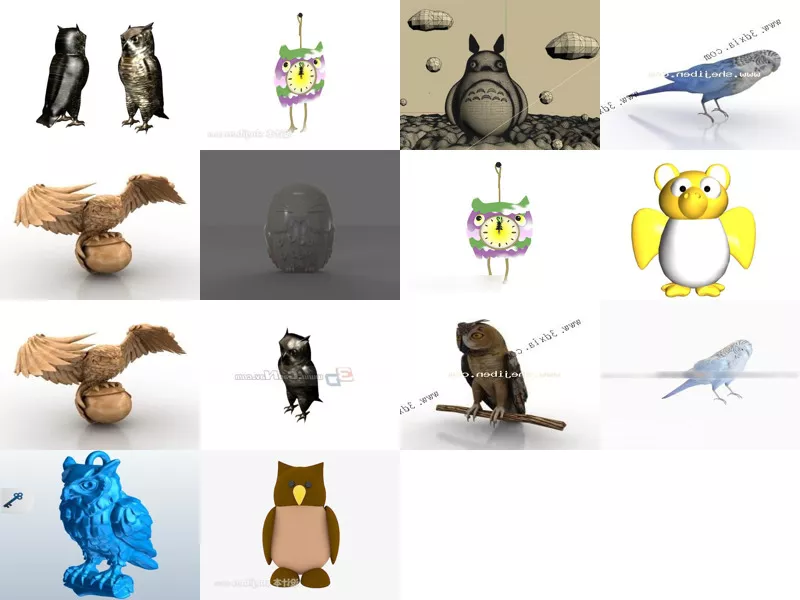 Top 14 Owl 3D Models for Design Newest 2022