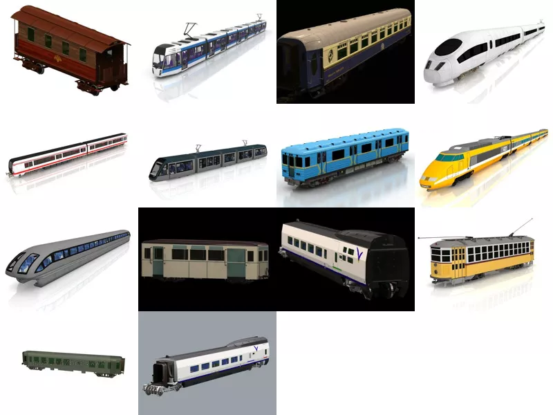 Top 14 Passenger Train 3D Models for Rendering Most Recent 2022