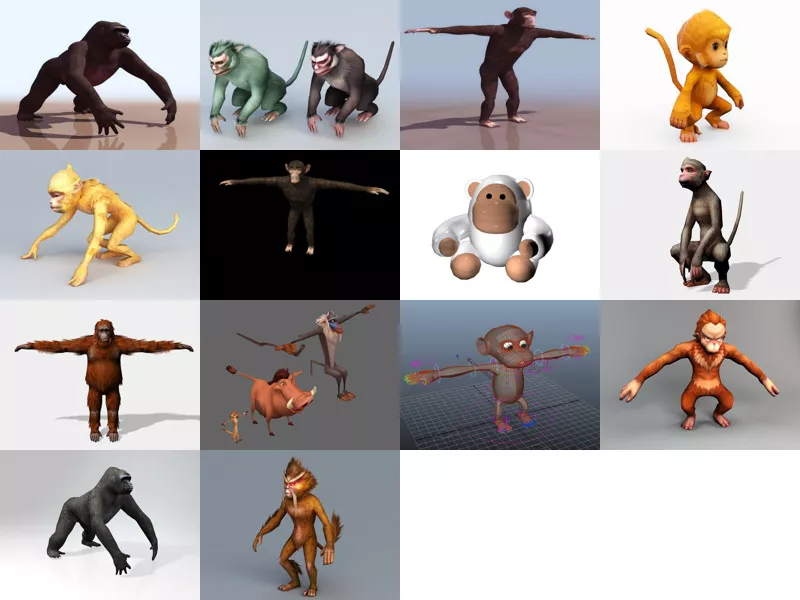 Top 14 Pongidae 3D Models Latest 2022