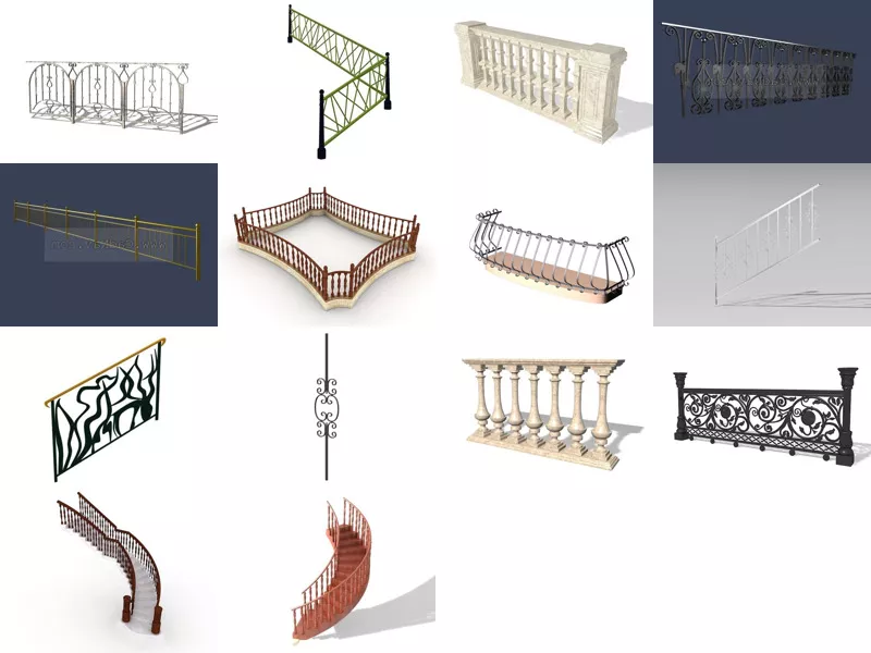Top 14 Railings 3D Models Most Recent 2022